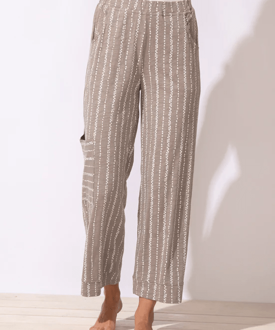 Peruvian Cotton Driftwood Renew Pant - Fog - Blue Sky Fashions & Lingerie