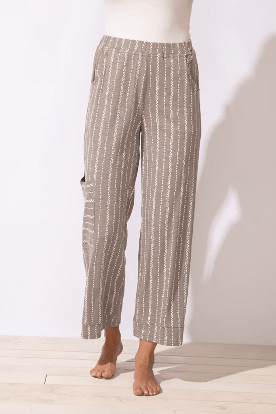 Peruvian Cotton Driftwood Renew Pant - Fog - Blue Sky Fashions & Lingerie