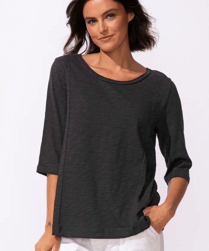 Peruvian Cotton Magic Tee (Take it Up a Notch!) Black - Blue Sky Fashions & Lingerie