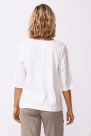 Peruvian Cotton Magic Tee (Take it Up a Notch!) White - Blue Sky Fashions & Lingerie