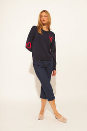 Pierre sweater - midnight love - Blue Sky Fashions & Lingerie