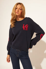 Pierre sweater - midnight love - Blue Sky Fashions & Lingerie