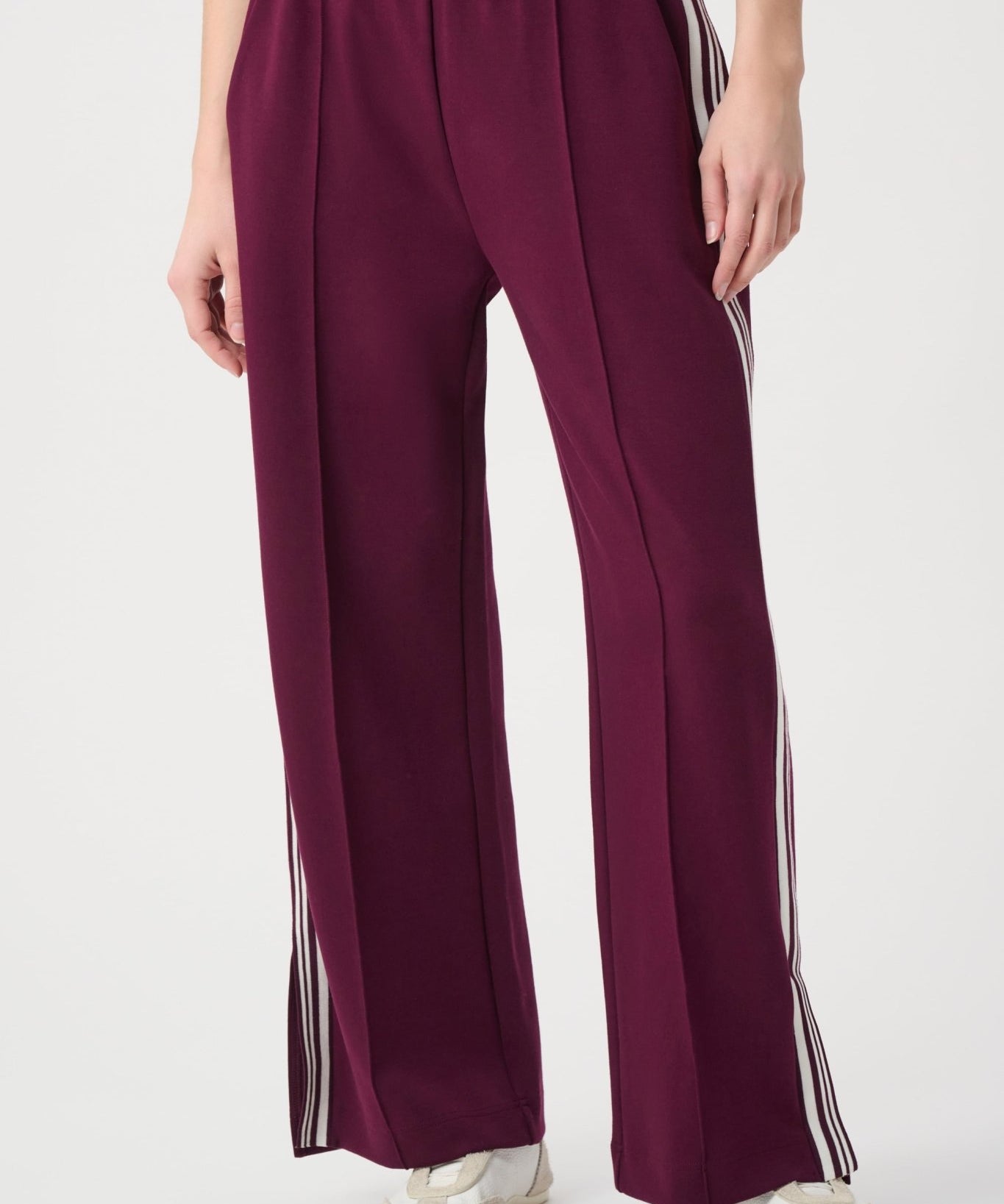 Pin-Tuck Wide-Leg Jogger 264612 by Joseph Ribkoff - elderberry - Blue Sky Fashions & Lingerie