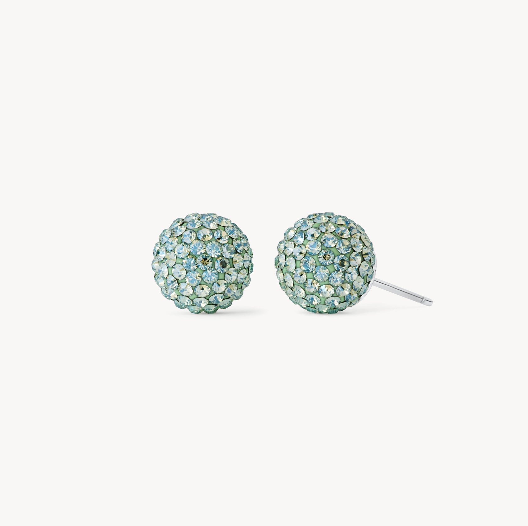 PISTACHIO MEDIUM SPARKLE BALL™ STUD EARRINGS - Blue Sky Fashions & Lingerie