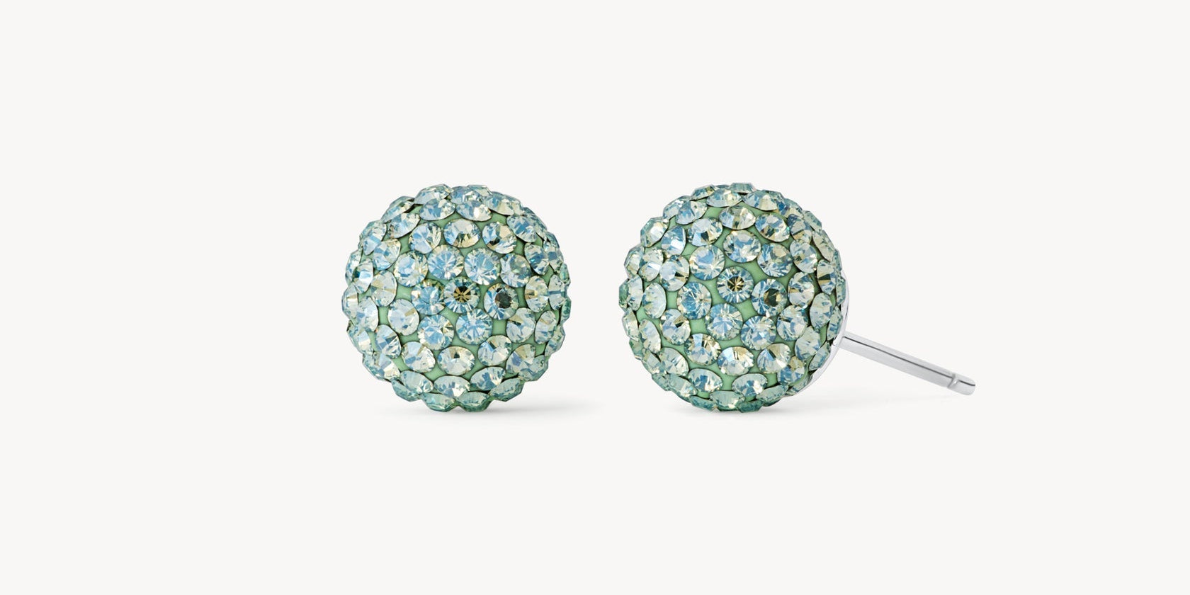 PISTACHIO MEDIUM SPARKLE BALL™ STUD EARRINGS - Blue Sky Fashions &amp; Lingerie
