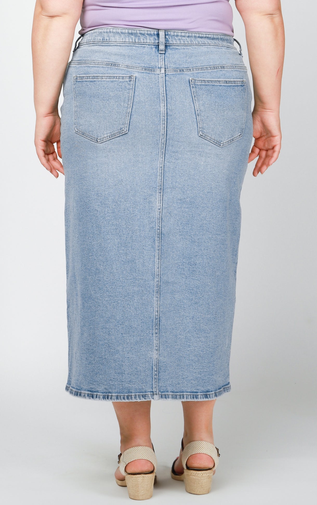 Plus size denim skirt by Dex - Blue Sky Fashions & Lingerie