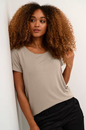 Poppy T-shirt - Timber Wolf - Blue Sky Fashions & Lingerie