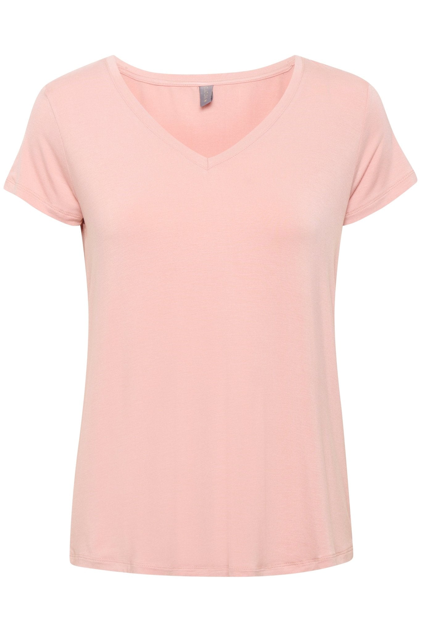 Poppy v - neck tee by Culture - pale mauve - Blue Sky Fashions & Lingerie