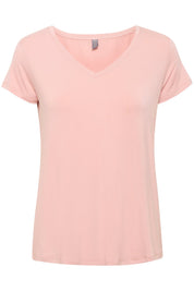 Poppy v - neck tee by Culture - pale mauve - Blue Sky Fashions & Lingerie