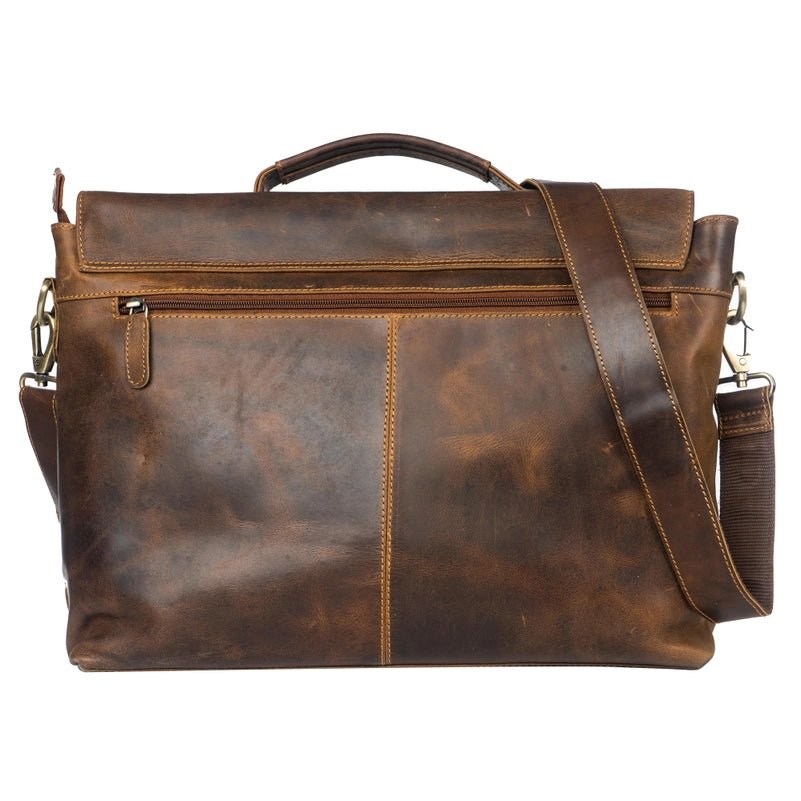 Portland Leather Laptop Bag - Camel - Blue Sky Fashions & Lingerie