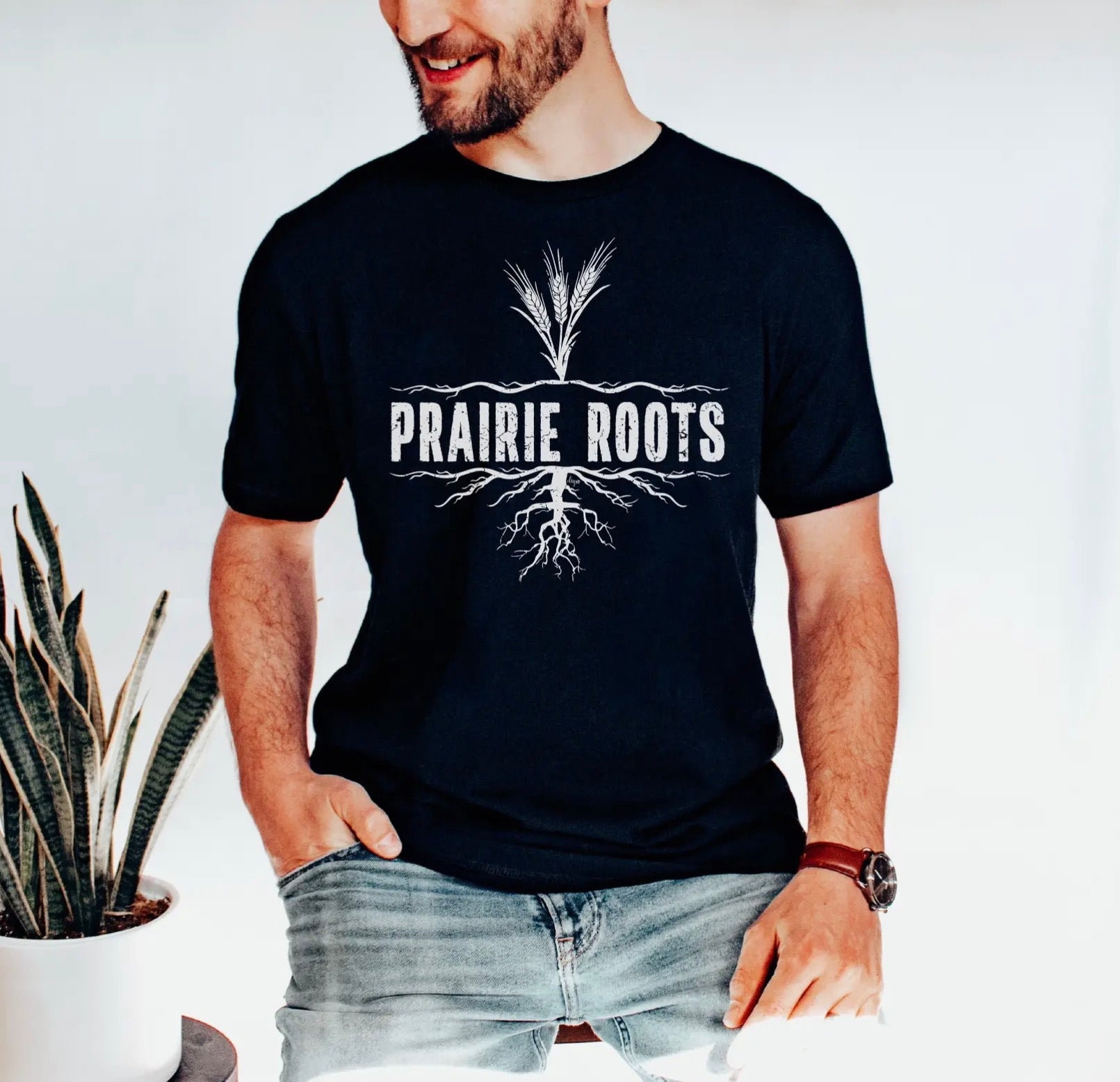 Prairie Roots Unisex T-Shirt | Saskatchewan | Alberta - Blue Sky Fashions & Lingerie