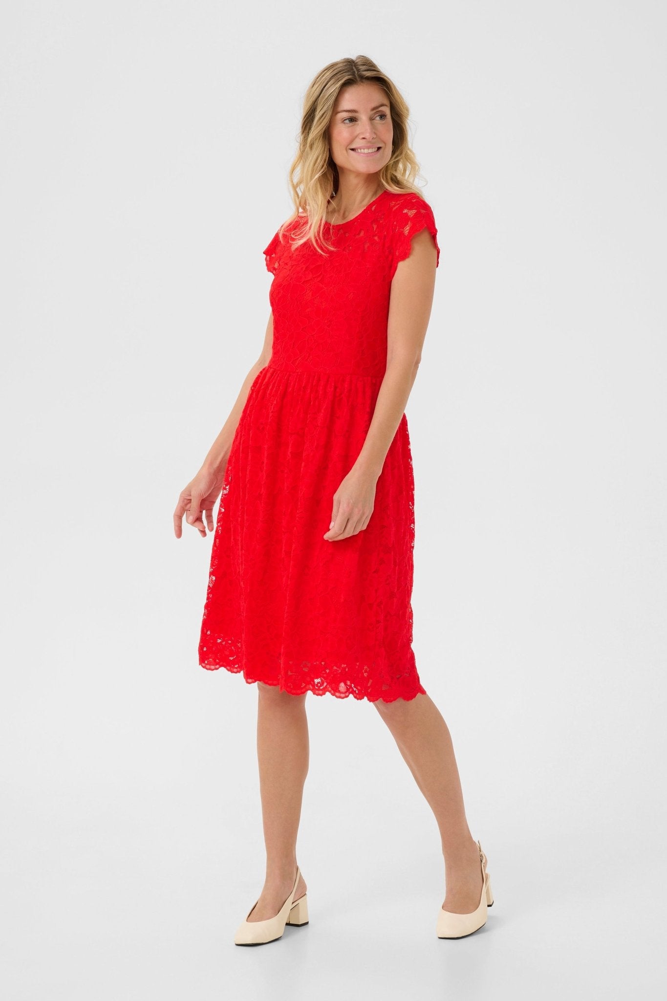 Pria lace dress in red - Blue Sky Fashions & Lingerie