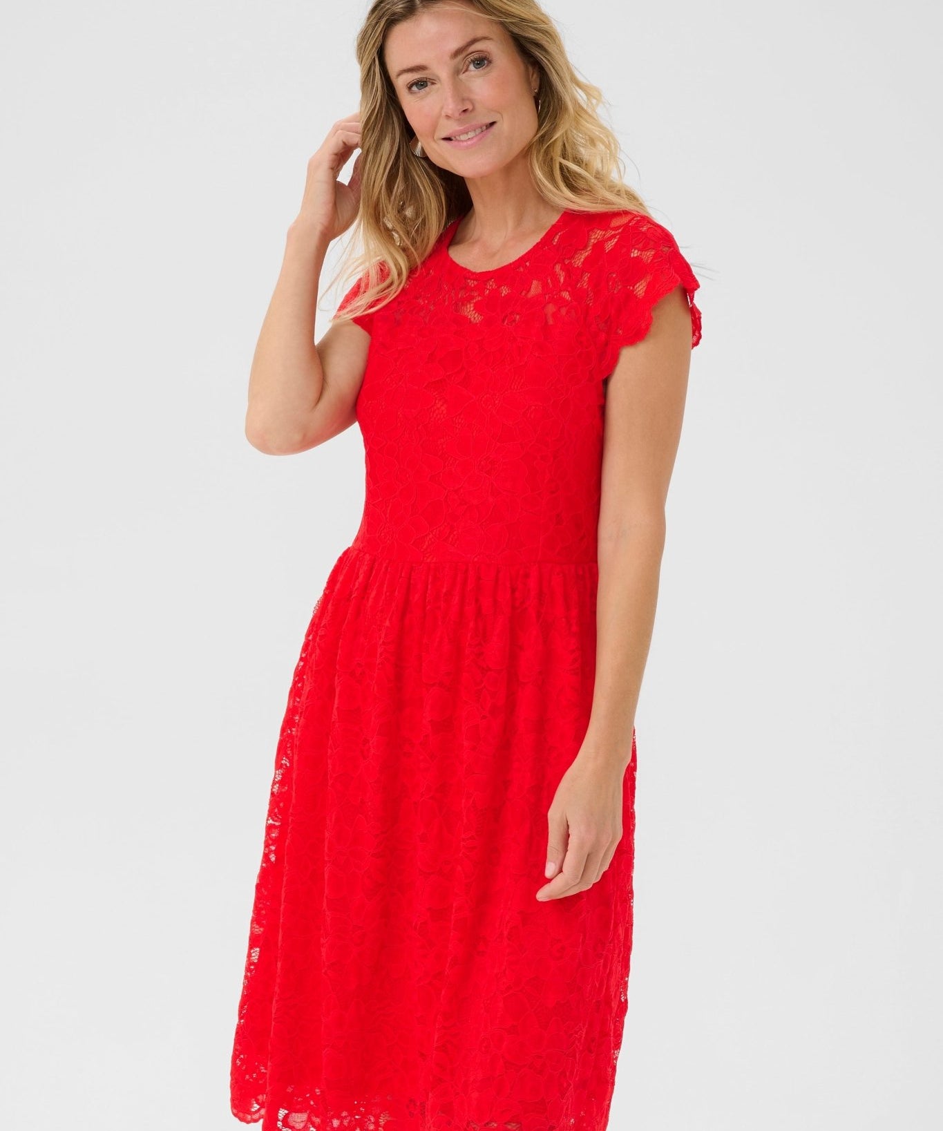 Pria lace dress in red - Blue Sky Fashions & Lingerie