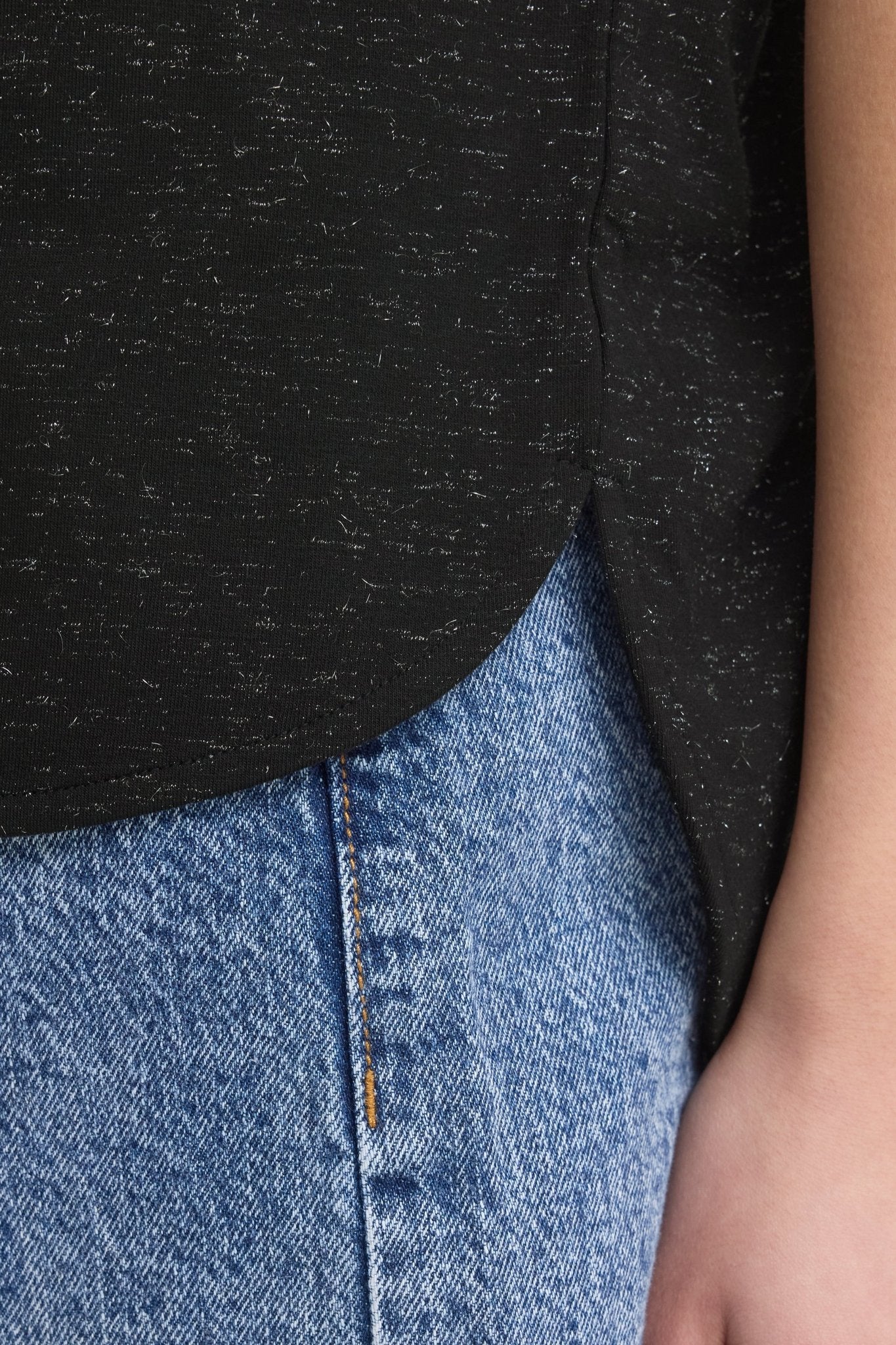 Rebel Crewneck Tee - black - Blue Sky Fashions & Lingerie