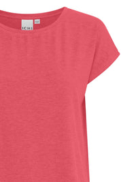 Rebel Crewneck Tee -holly berry - Blue Sky Fashions & Lingerie
