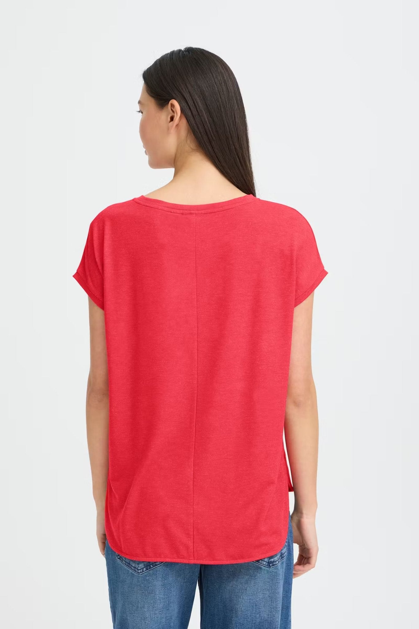 Rebel Crewneck Tee - teaberry - Blue Sky Fashions & Lingerie