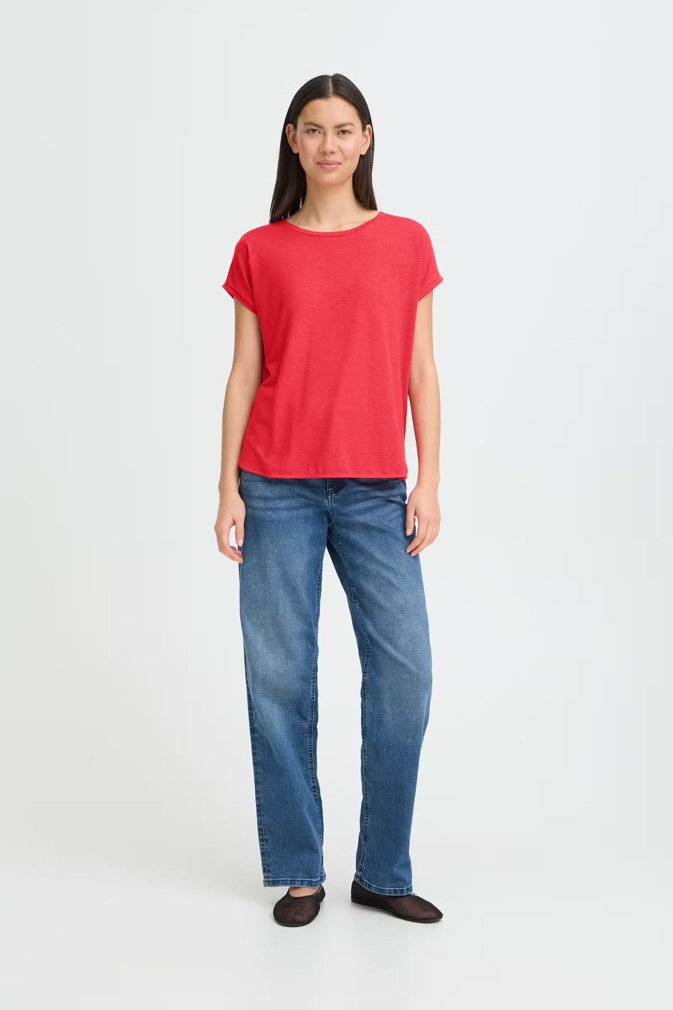Rebel Crewneck Tee - teaberry - Blue Sky Fashions & Lingerie
