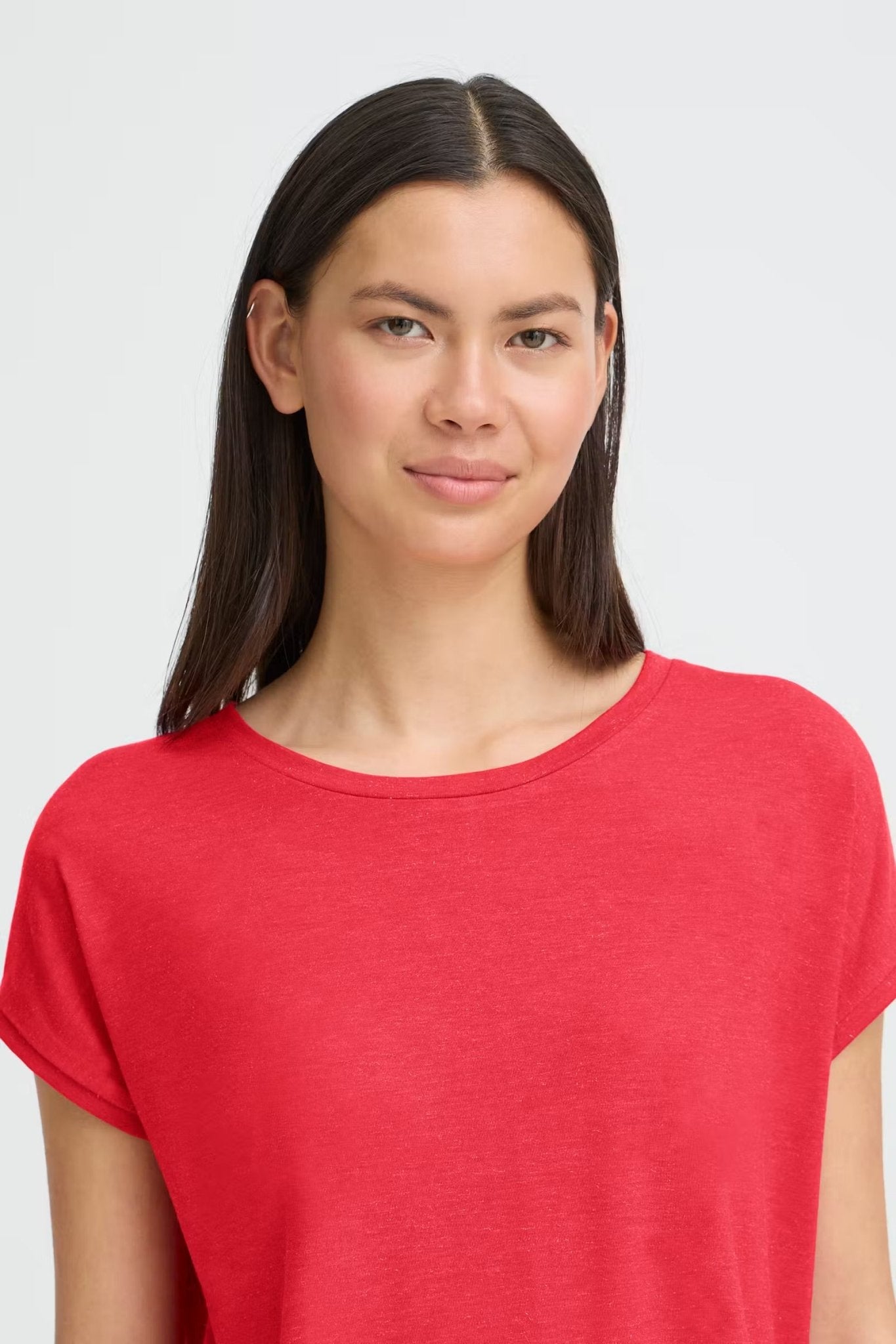 Rebel Crewneck Tee - teaberry - Blue Sky Fashions & Lingerie