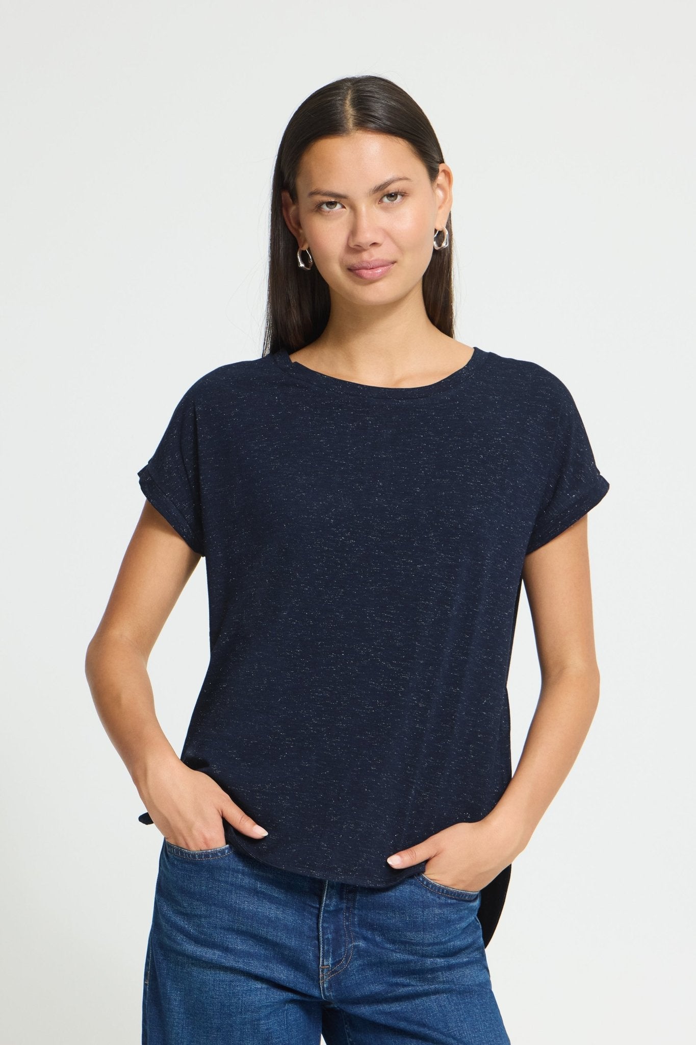 Rebel Crewneck Tee - total eclipse - Blue Sky Fashions & Lingerie