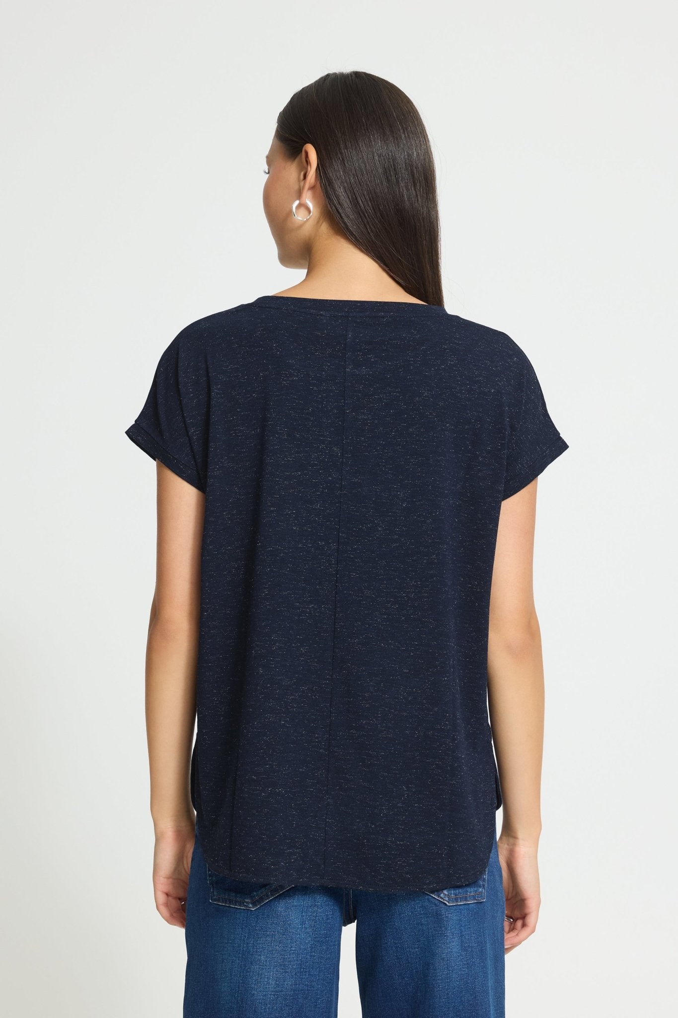 Rebel Crewneck Tee - total eclipse - Blue Sky Fashions & Lingerie