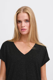 Rebel Tee by Ichi - black - Blue Sky Fashions & Lingerie