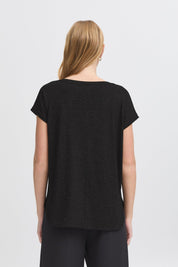 Rebel Tee by Ichi - black - Blue Sky Fashions & Lingerie