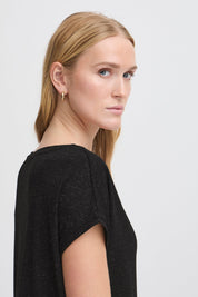 Rebel Tee by Ichi - black - Blue Sky Fashions & Lingerie