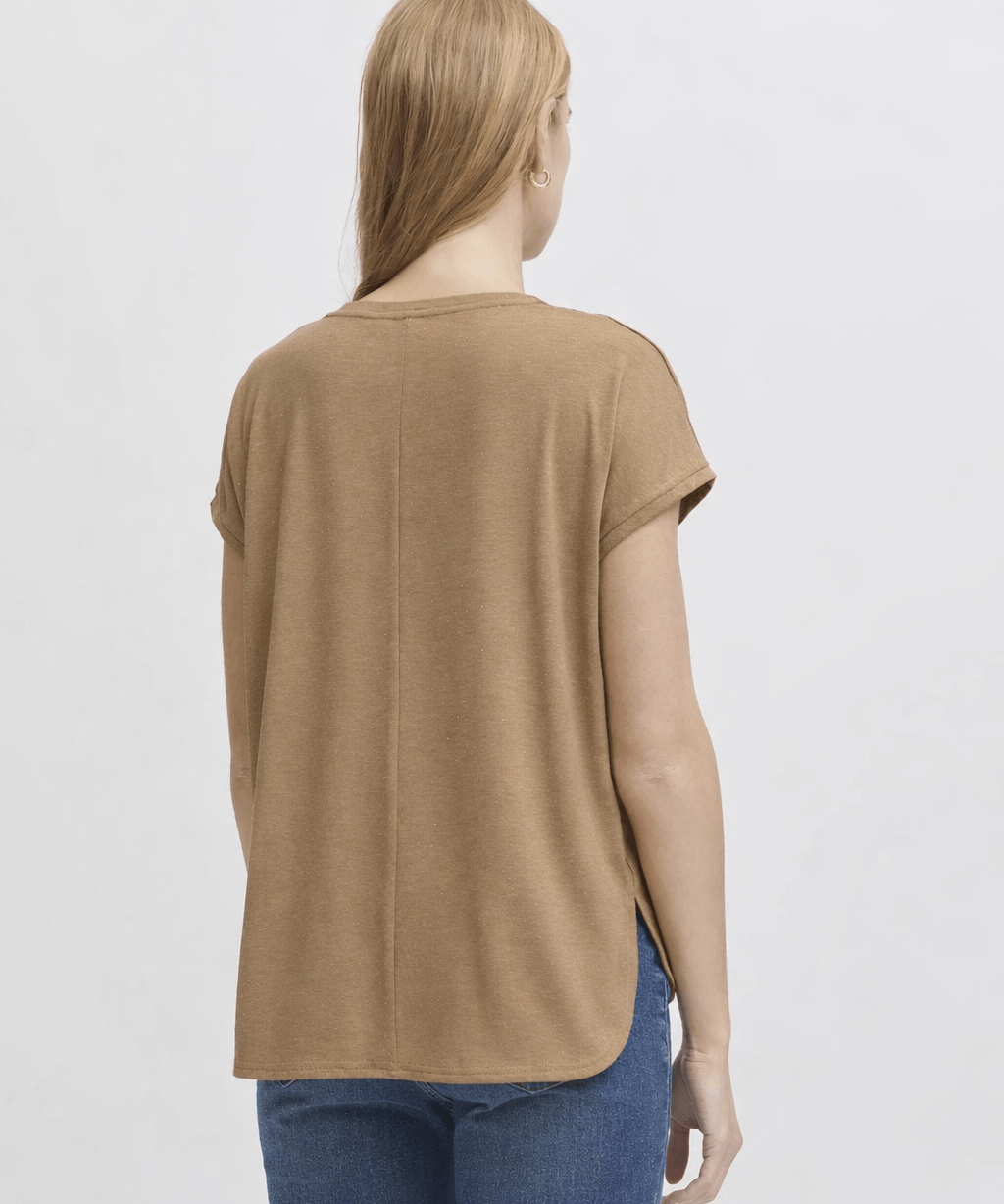 Rebel Tee by Ichi - sepia - Blue Sky Fashions & Lingerie