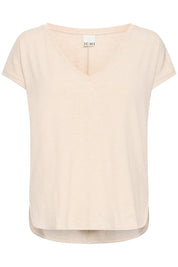 Rebel Tee by Ichi - tapioca - Blue Sky Fashions & Lingerie