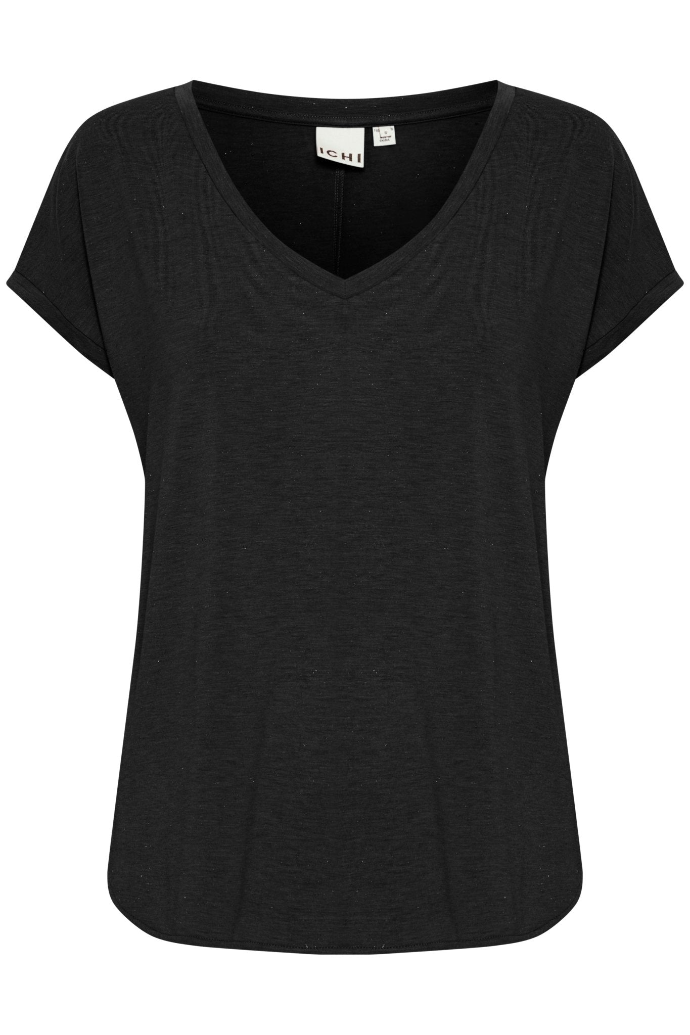 Rebel V neck Tee by Ichi - black - Blue Sky Fashions & Lingerie