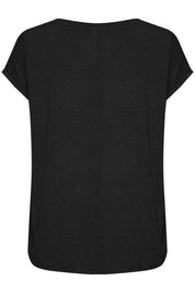 Rebel V neck Tee by Ichi - black - Blue Sky Fashions & Lingerie