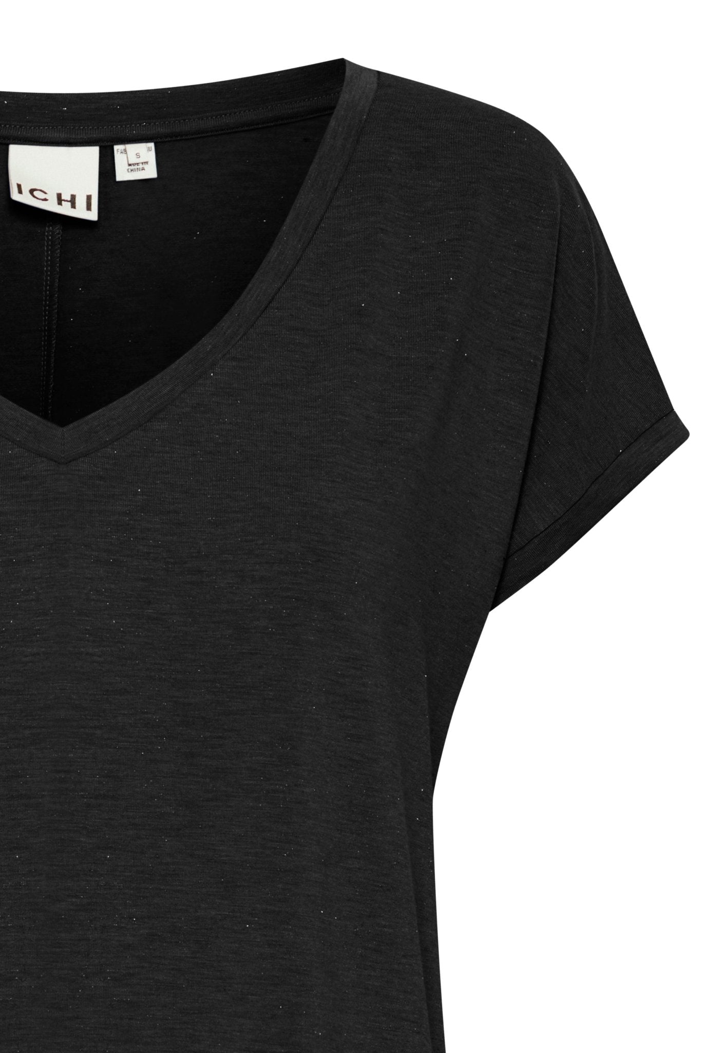 Rebel V neck Tee by Ichi - black - Blue Sky Fashions & Lingerie