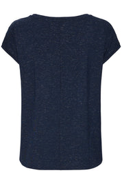 Rebel V neck Tee by Ichi - total eclipse - Blue Sky Fashions & Lingerie