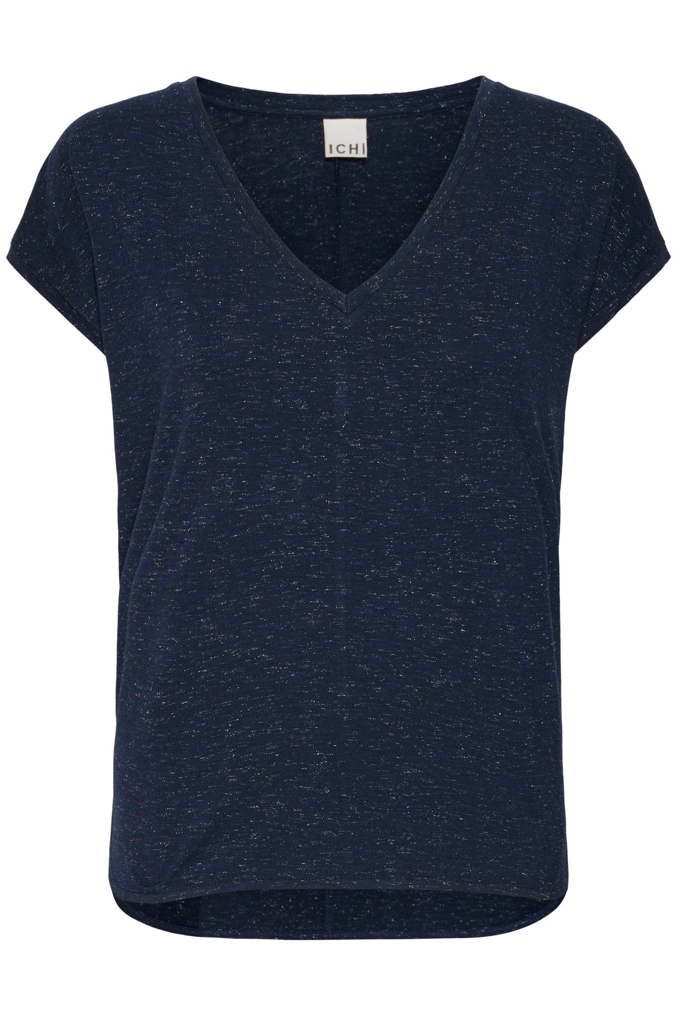 Rebel V neck Tee by Ichi - total eclipse - Blue Sky Fashions & Lingerie