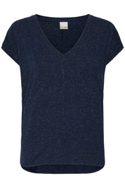 Rebel V neck Tee by Ichi - total eclipse - Blue Sky Fashions & Lingerie