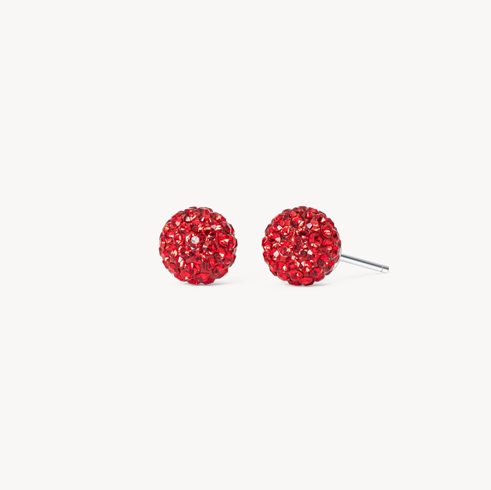 RED VELVET 6MM SPARKLE BALL™ STUD EARRINGS - Blue Sky Fashions & Lingerie