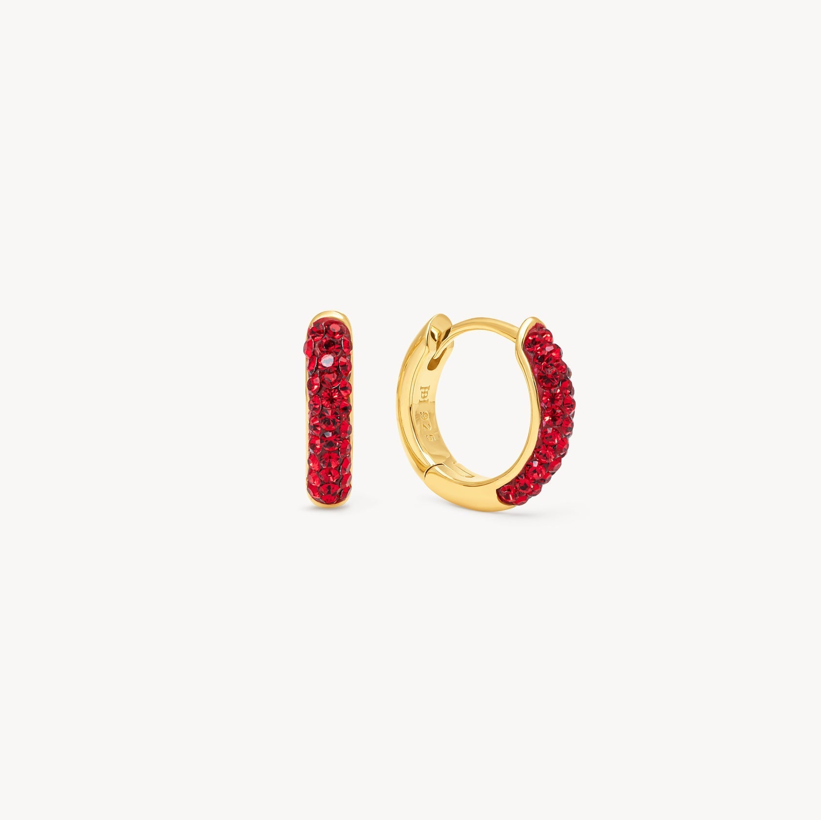 RED VELVET ALWAYS ON SPARKLE HOOP EARRINGS - Blue Sky Fashions & Lingerie