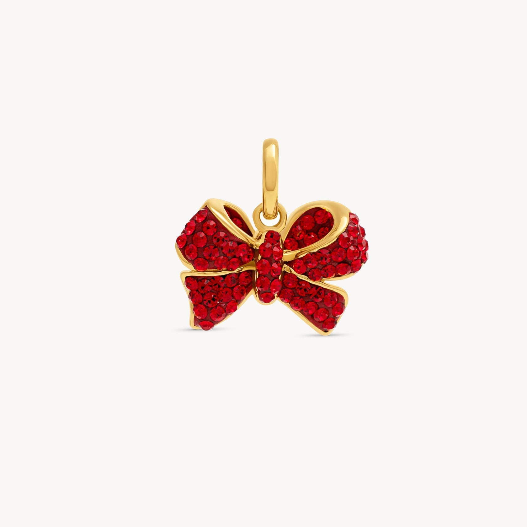 RED VELVET SPARKLE BOW CHARM - Blue Sky Fashions & Lingerie