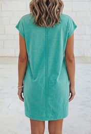 Relaxed Pit Polo T Shirt Dress - Blue Sky Fashions & Lingerie