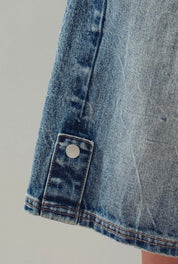Rhonda Wide-Leg Utility Denim Bermuda Shorts - Blue Sky Fashions & Lingerie