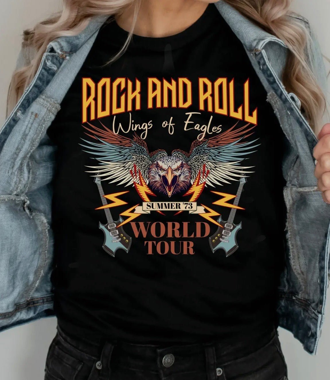 Rock and Roll Vintage T-Shirt - Blue Sky Fashions & Lingerie
