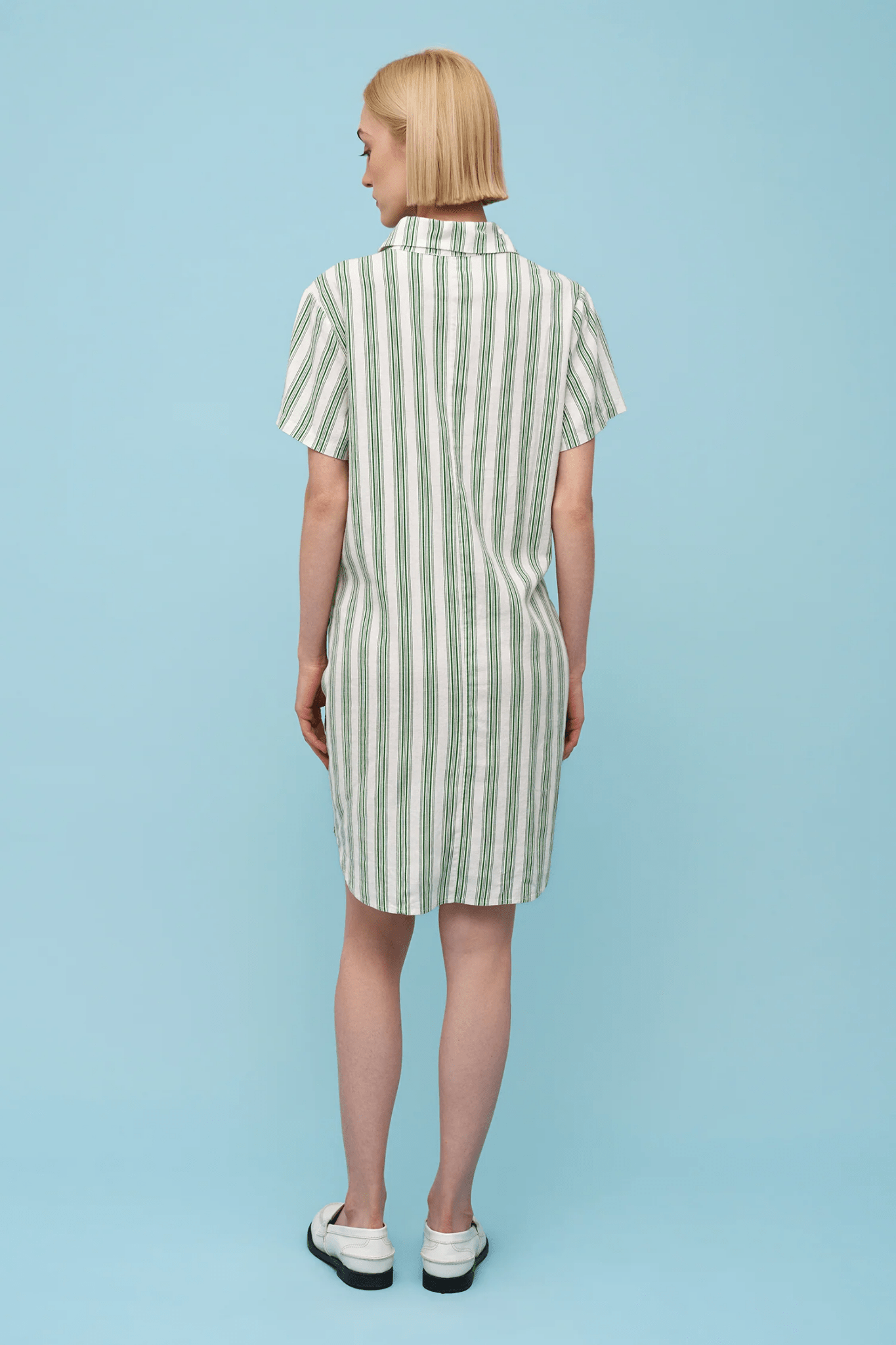 Rose Dress - green stripe - Blue Sky Fashions & Lingerie