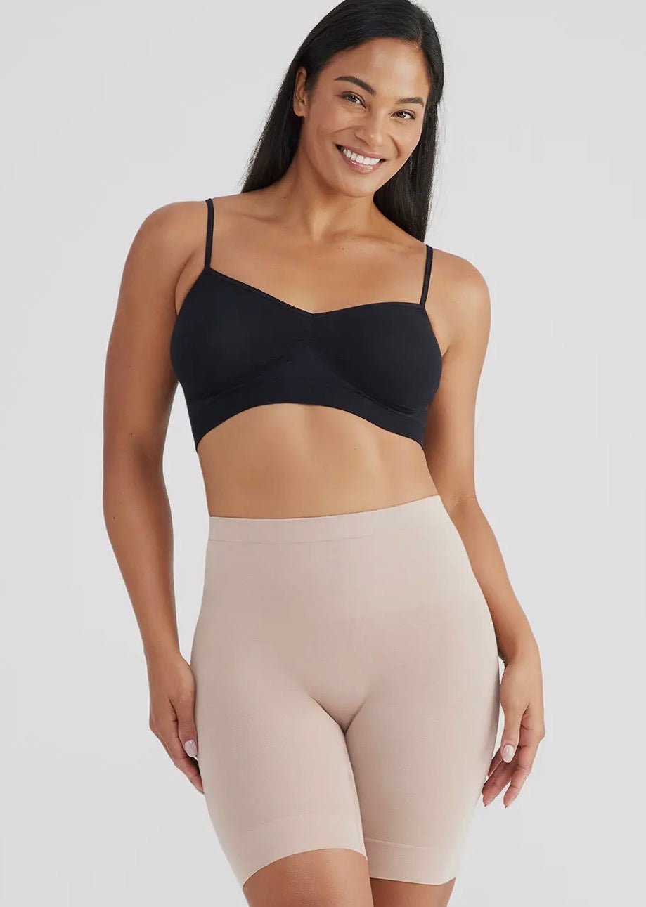 Rosie Shapewear Slip Short - 360Sculpt™ Cotton by Yummie - Almond - Blue Sky Fashions & Lingerie