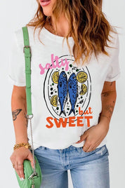 Salty But Sweet Lemon Fish Graphic Tee - Blue Sky Fashions & Lingerie