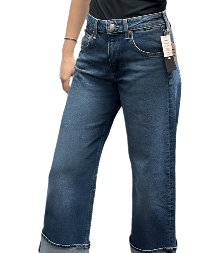 Sandra Mid Brushed cuffed jeans by Mavi - Classic Blue - Blue Sky Fashions & Lingerie