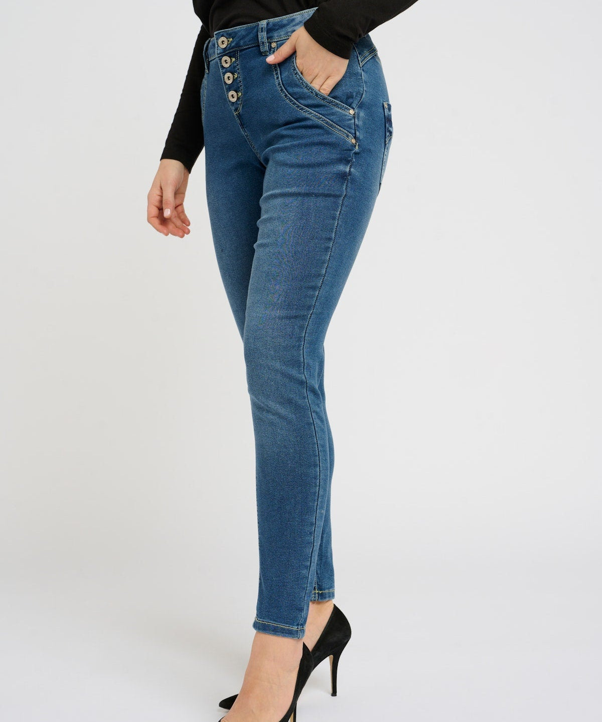 Sandy Jeans by Cream - rich blue denim - Blue Sky Fashions & Lingerie