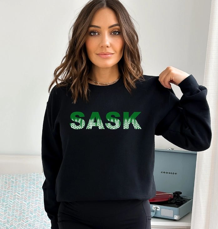 Sask Crewneck Sweatshirt | Saskatchewan Apparel - Blue Sky Fashions & Lingerie