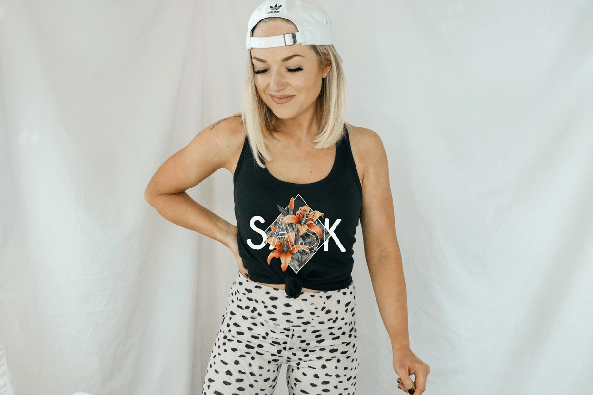 Sask Diamond Women's Tank Top | Black - Blue Sky Fashions & Lingerie