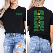 SASK Land Of Living Skies Unisex T-shirt | Saskatchewan Clothing - Blue Sky Fashions & Lingerie