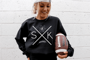 Sask X Crewneck Sweatshirt - Black - Blue Sky Fashions & Lingerie